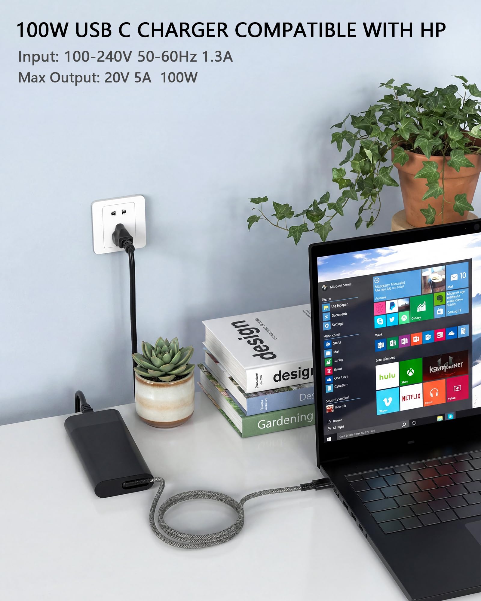 Amazon.com: Nivjuky 100W USB-C Charger Compatible with HP ZBook